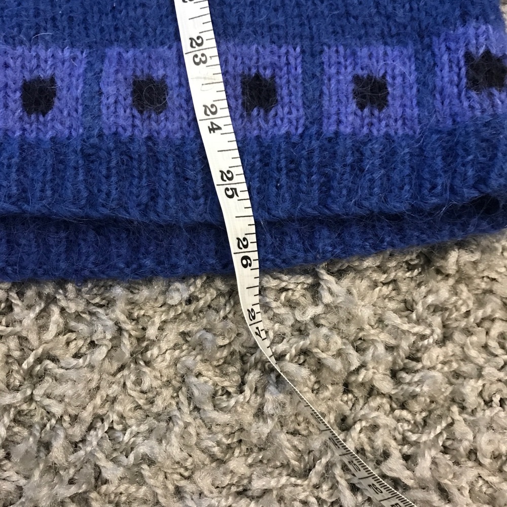 Vintage 90’s L.L. Bean Geometric Mohair Sweater - Picture 6 of 7